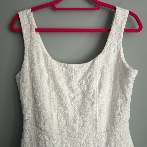 Lulu's White Ruffle Hem Dress - Picture 9 of 11